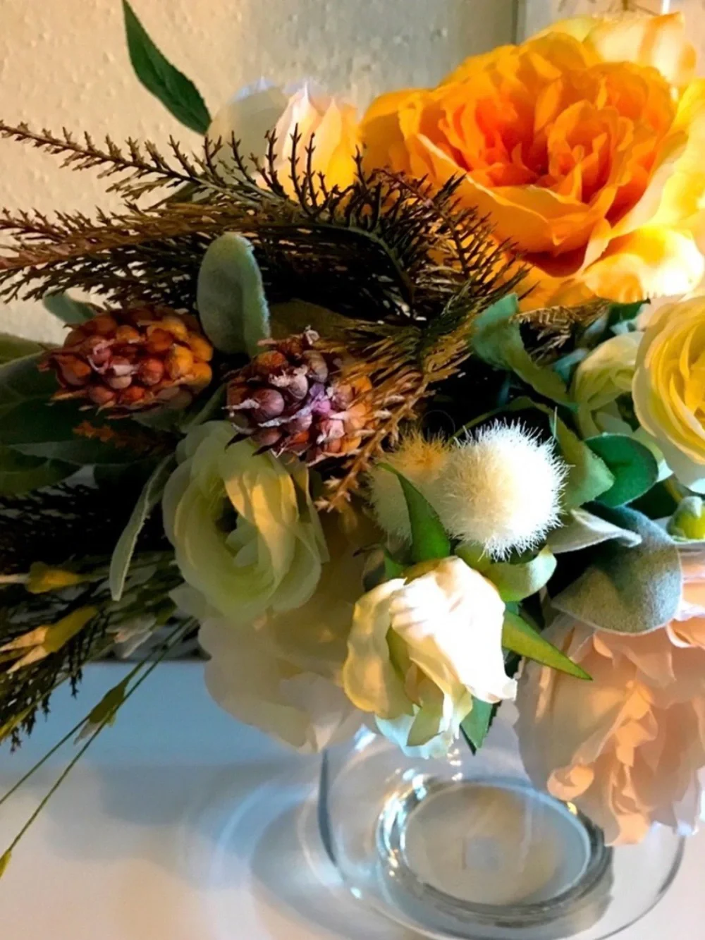Bohemian Wedding Bridal Bridesmaid Bouquet Faux Flowers NEW Final Sale